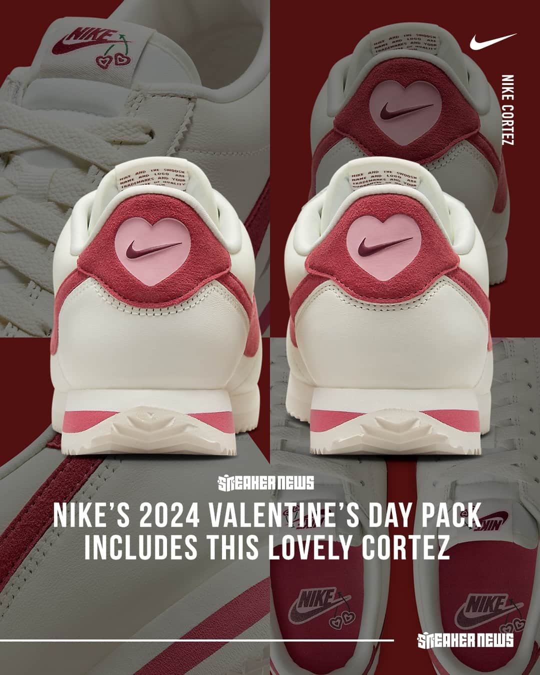 Sneaker Newsのインスタグラム：「Are you ready for Valentine's Day 2024?⁠ Nike's already prepared some lovely kicks for the mid-February holiday; hit the link in our bio for a closer look.」
