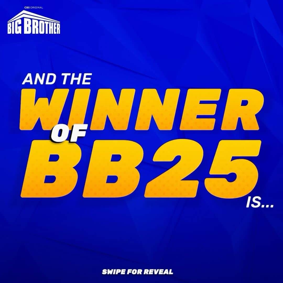 CBSのインスタグラム：「The winner of #BB25 has been crowned! 👑🔑」