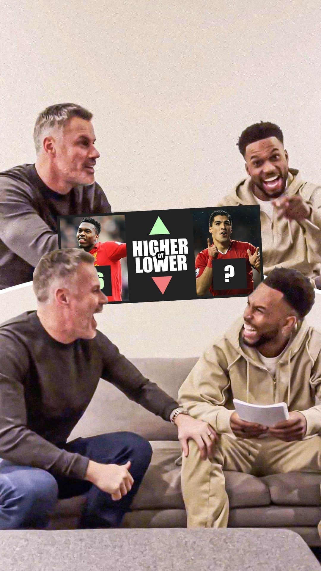 ジェイミー・キャラガーのインスタグラム：「@danielsturridge puts @23_carra to the test! 🤓」