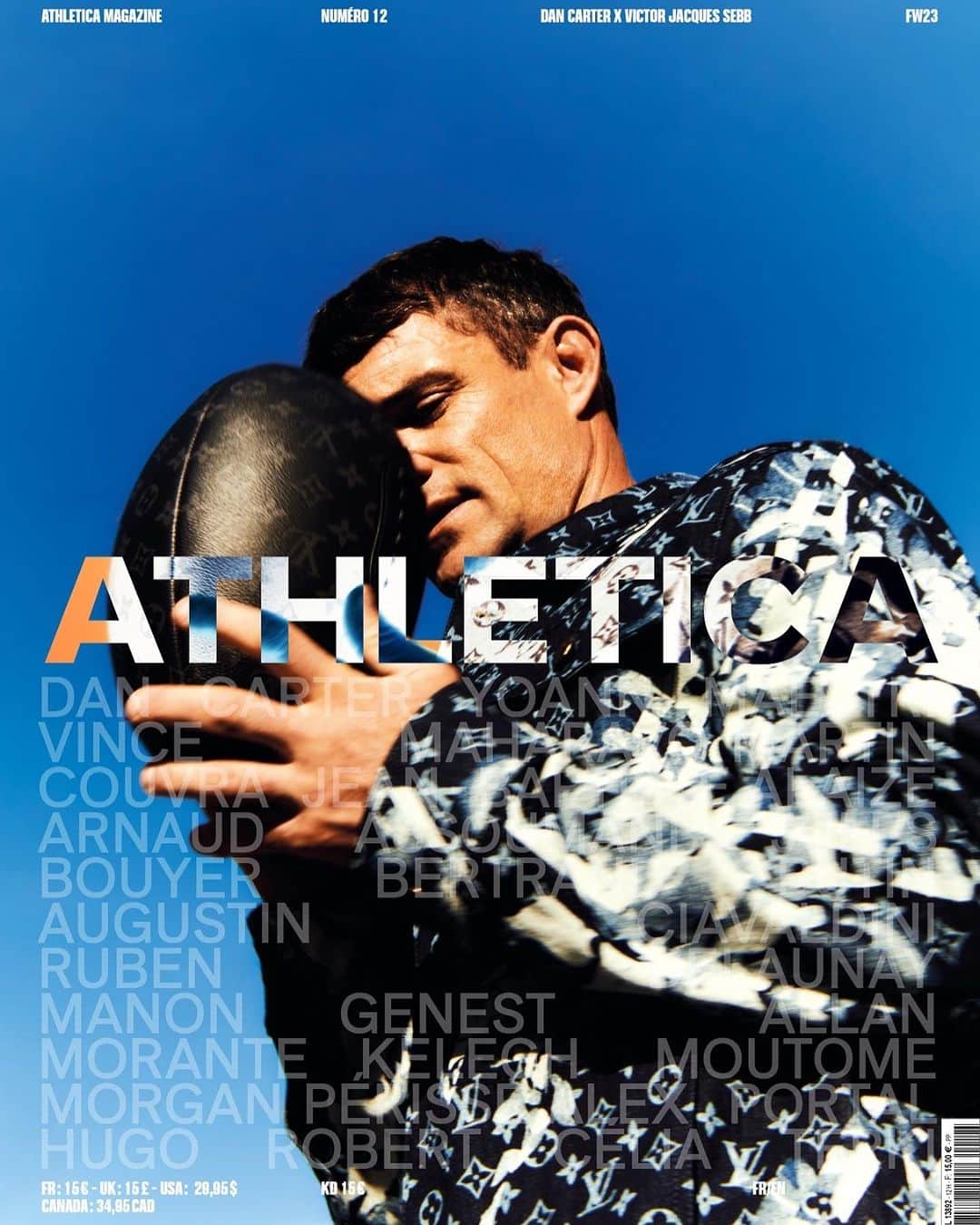 ダニエル・カーターのインスタグラム：「Athletica Magazine.  @athleticamag  Rédacteur en chef / Directeur artistique : Clément Guinamard @clementguinamard Rédacteur en chef mode : Romain Vallos @romainvallos Photographe : Victor Jacques Sebb @victorjsebb Journaliste : Edson Pannier @edsonpannier Grooming : Claire Carmélina Gil @clairegil_makeup Production : Aurea Productions @aurea.productions」