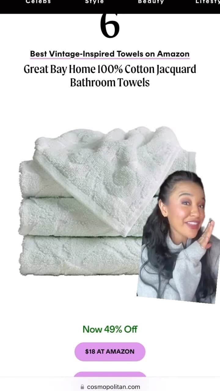Cosmopolitanのインスタグラム：「This is a friendly reminder that you deserve some new towels!! Associate shopping editor @m_steezy rounded up some especially luxurious picks if you wanna feel ~fancy~, but there are also plenty of affordable bath towel sets on this list (including some that are on sale!) if you’re trying to stick to a budget. Get to shopping at the link in bio.」