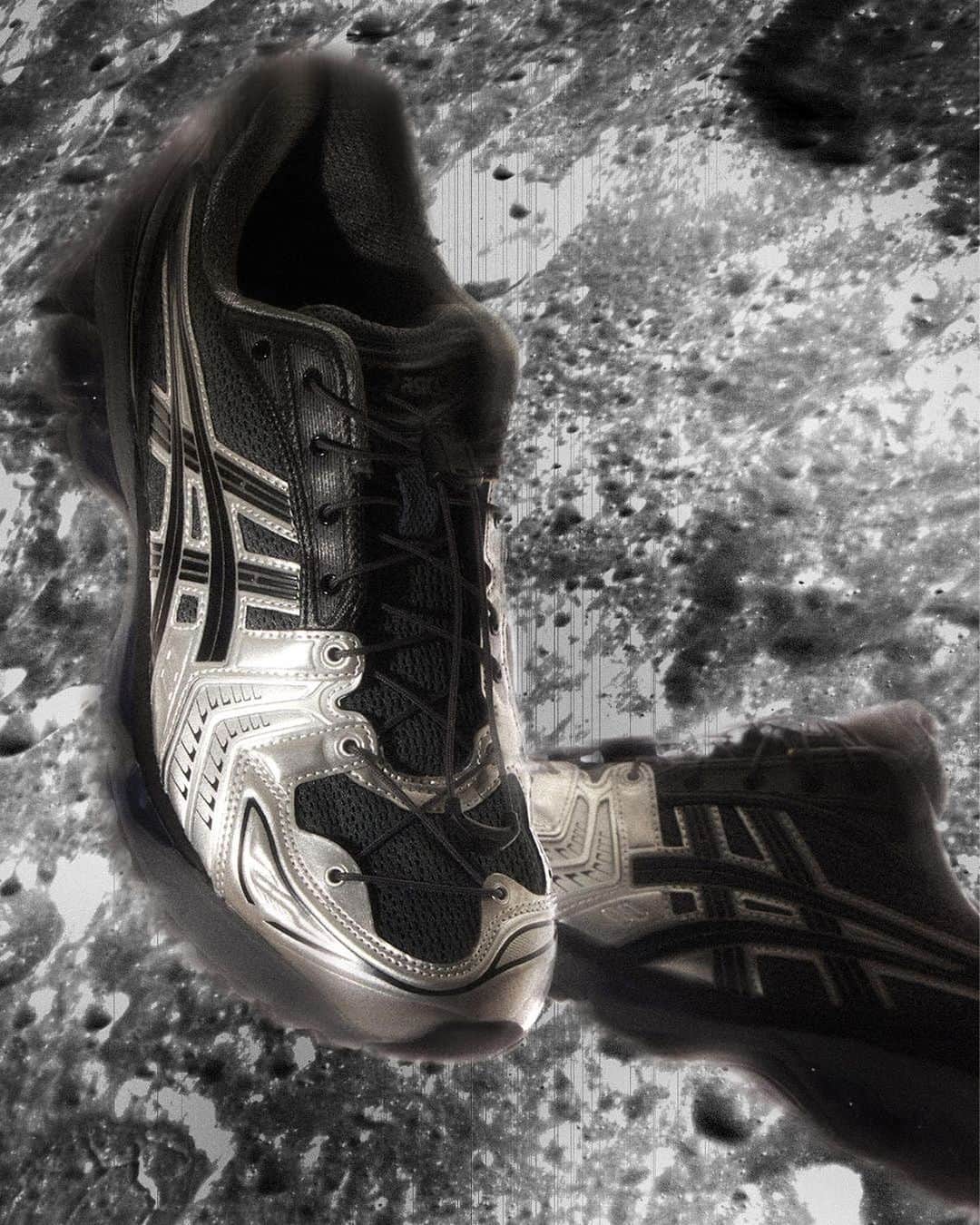Titoloのインスタグラム：「Get ready to elevate your sneaker game with the ASICS x UNAFFECTED collaboration! The GEL-KAYANO 14 'Infinite Wonders' collection is a journey into uncharted territories, blending style and functionality. The DARK SHADOW/PURE SILVER version is all about sleek sophistication, with a mix of glossy and matte finishes that exude a contemporary edge. Which cosmic color speaks to your style?  Style Code: 1201A922-020  Release: 24.11.23 @titoloshop webshop  #ASICSxUNAFFECTED #GELKAYANO14」