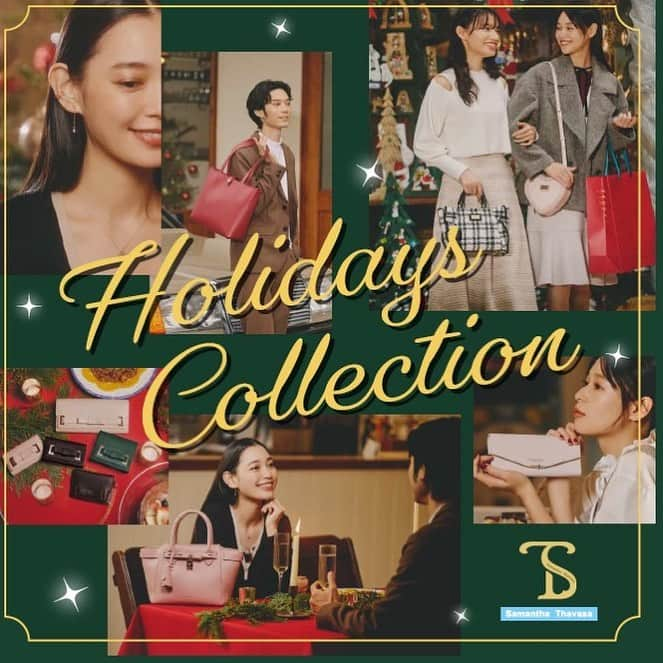 サマンサタバサのインスタグラム：「Holiday Collection  心ときめくホリデーシーズン🎄✨  自分へのご褒美に🎁 大切な方へのギフトに✨  サマンサタバサグループの各ブランドからオススメの ホリデーアイテムをご紹介💫 特集ページはプロフィールURLから🫧  #samanthathavasa#holidaycollection  #ギフト#クリスマスギフト」