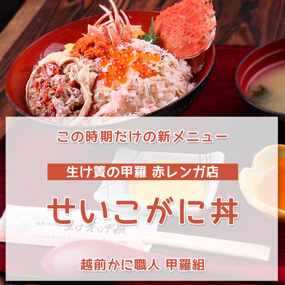 越前かに職人　甲羅組のインスタグラム
