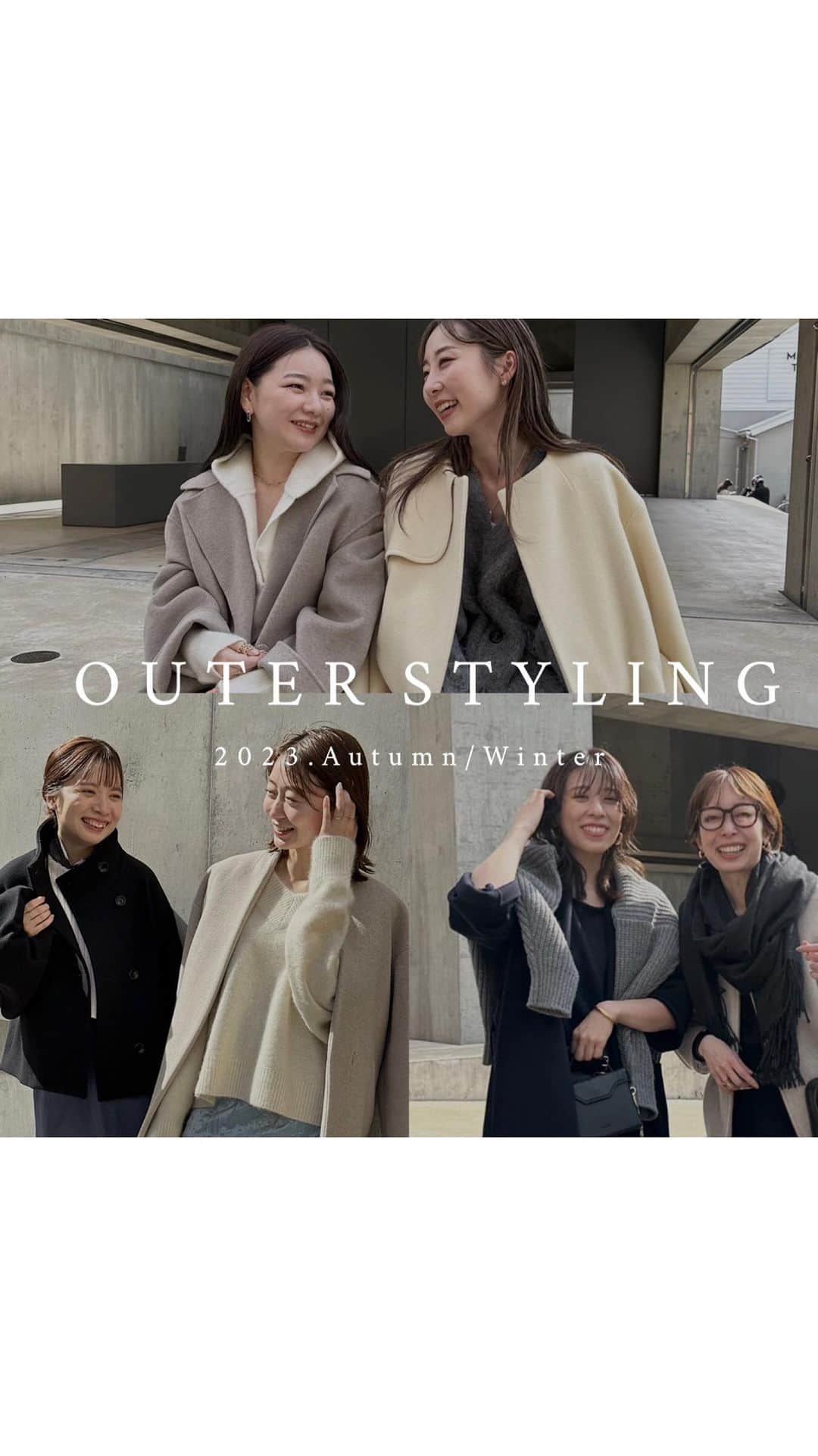 NOBLEのインスタグラム：「NOBLEスタッフが おすすめのコートの着こなしをご紹介！  いよいよ本格的な冬ももうすぐ！ コートはもうチェックしていただけましたか？ 本日はNOBLEの人気スタッフが6名が 一押しのコートをセルフコーディネートでご紹介！ ぜひお気に入りのコートを見つけて見てください！  ※詳しくはBLOGも併せてご覧下さいませ。  ▽出演STAFF 渋谷ヒカリエ店 rika (@nb_takebuchi ) ルクア大阪店 nagisa (@nagisa__hashimoto ) 有楽町マルイ店 miyuu (@miyuu_kobayashi ) アトレ恵比寿店 rina (@nb_wajima ) Visual coordinator asuka (@sato____asuka ) WEB Visualcoordinator natsu (@natsu_1020 )  ---------------------------------------------  #new #item #collection  #feminine #styilsh #simple #modern #noble #baycrews @noble.jp @baycrews  #ノーブル #新作 #新入荷  #今日のコーデ#大人コーデ#ファッション #今日の服#大人ファッション#シンプルコーデ#着回し」
