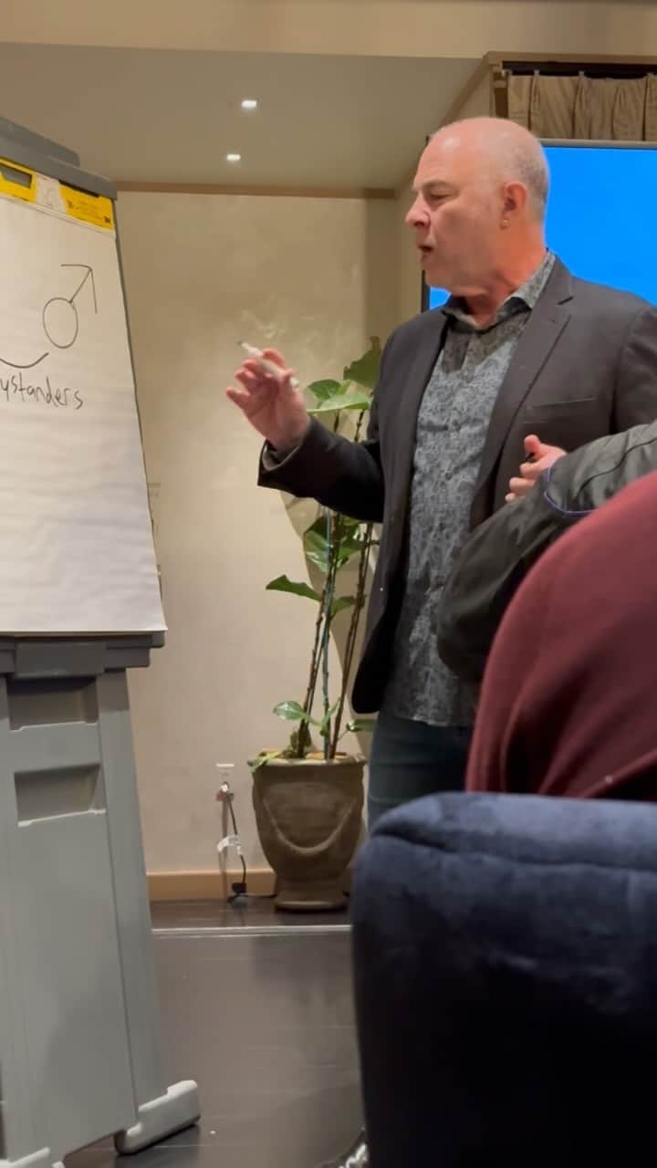 ドウェイン・ジョンソンのインスタグラム：「An invaluable day of learnings from globally renowned Dr. Jackson Katz @jacksontkatz — whom we brought in to conduct an all day training program for our employees of our companies.   Combating gender & racial bias, harassment, bullying & violence.   Today we focused on women as victims of harassment and abuse - and the critical role that us men play in its prevention.   We live in a dominant culture and I encourage us men to continue to work hard to expand the definition of what it means to be a man — and the role we play in respecting, protecting, standing up for and empowering our women.   Heard a great quote from our session👇🏾  “…. the standards you walk past, are the standards you accept…”   Thank you Dr Katz for your time and thank you to all our Seven Bucks Companies’ male employees.   #toughguise #teamtraining  #sevenbucks」