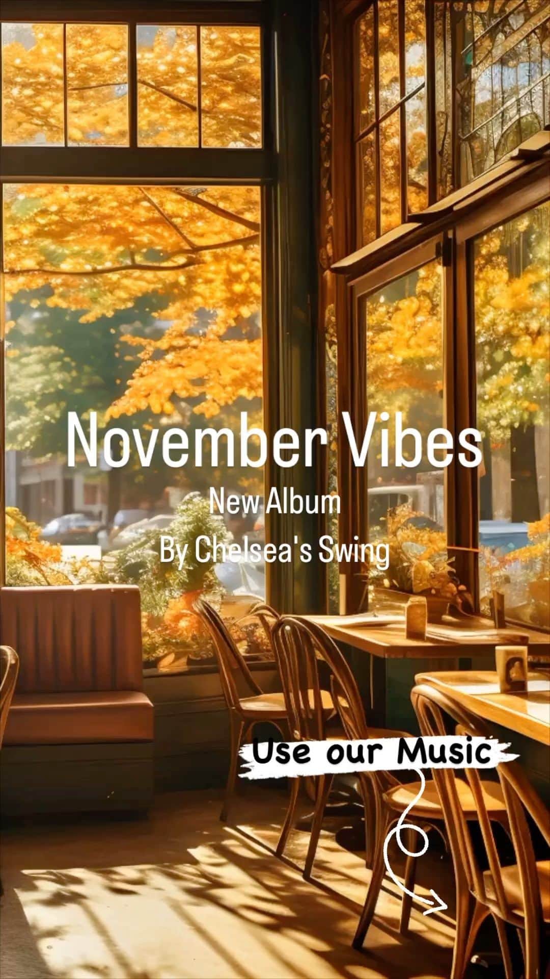 Cafe Music BGM channelのインスタグラム：「Chelsea’s Swing Presents Latest Album 'November Vibes' | #JazzGroove #SwingRhythms #NewJazzRelease  💿 Listen Everywhere: https://bgmc.lnk.to/b7fdm3gO 🎵 Chelsea's Swing: https://bgmc.lnk.to/KfGBBFdh  ／ 🎂 New Release ＼ November 10th In Stores 🎧 November Vibes By Chelsea's Swing  #EverydayMusic #NovemberVibes #ChelseasSwing #JazzGroove #SwingRhythms #WorkAndChillGrooves #SmoothSounds #NewJazzJourney」