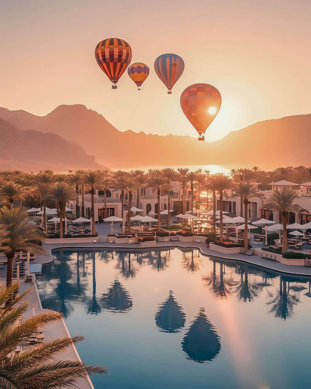 BEAUTIFUL HOTELSさんのインスタグラム写真 - (BEAUTIFUL HOTELSInstagram)「Rise and shine at Crowne Plaza Muscat in Oman, captured beautifully by @fernlichtsicht! 🇴🇲🌅 Immerse yourself in luxury with infinity pools, a private beach, a top-notch fitness center, and six award-winning restaurants and bars with breathtaking panoramic sea and mountain views. 🌴✨  📽 @fernlichtsicht 📍 Crowne Plaza Muscat, Oman」11月13日 2時00分 - beautifulhotels