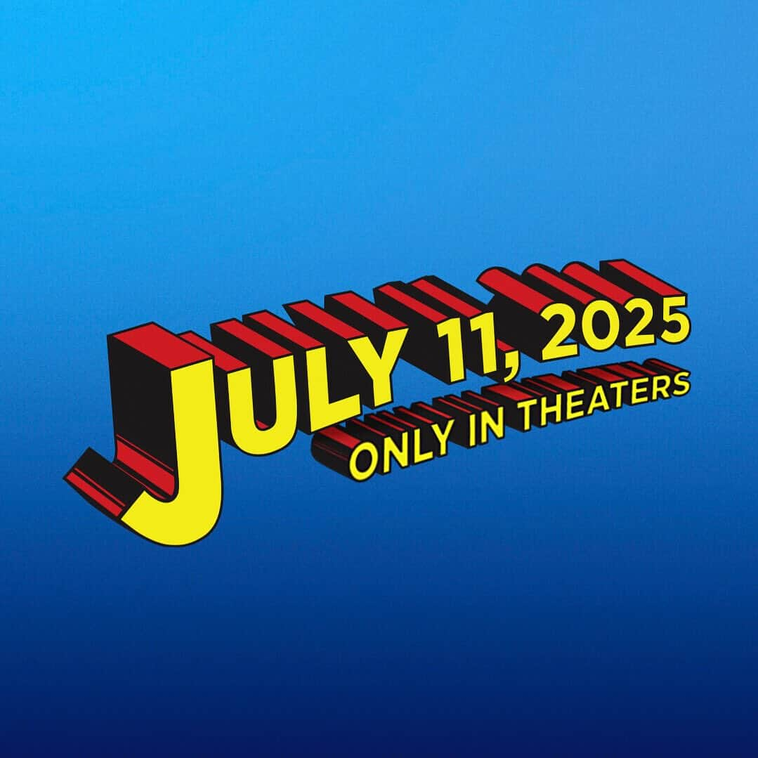 ジェームズ・ガンのインスタグラム：「Thanks to the efforts of our talented crew, who never lost faith during the longest strikes in Hollywood history, and who never let their foot off the pedal, continuing to barrel forward, creating the most amazing character and set designs I’ve seen in my entire career, #SupermanLegacy will be making the originally planned release date of July 11, 2025. ❤️🙏」