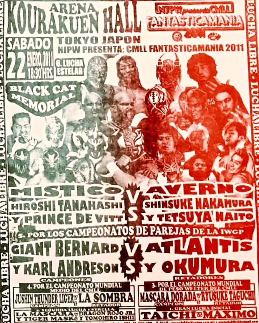 奥村茂雄さんのインスタグラム写真 - (奥村茂雄Instagram)「Publicidad de la primera función de NJPW Presents CMLL FANTASTICA MANIA del sábado 22 de enero del 2011 en Korakuen Hall en Tokyo. - - #njpw #cmll #fantasticamania2011 #tokyo #korakuenhall #12年前」11月12日 2時21分 - okumuracmll