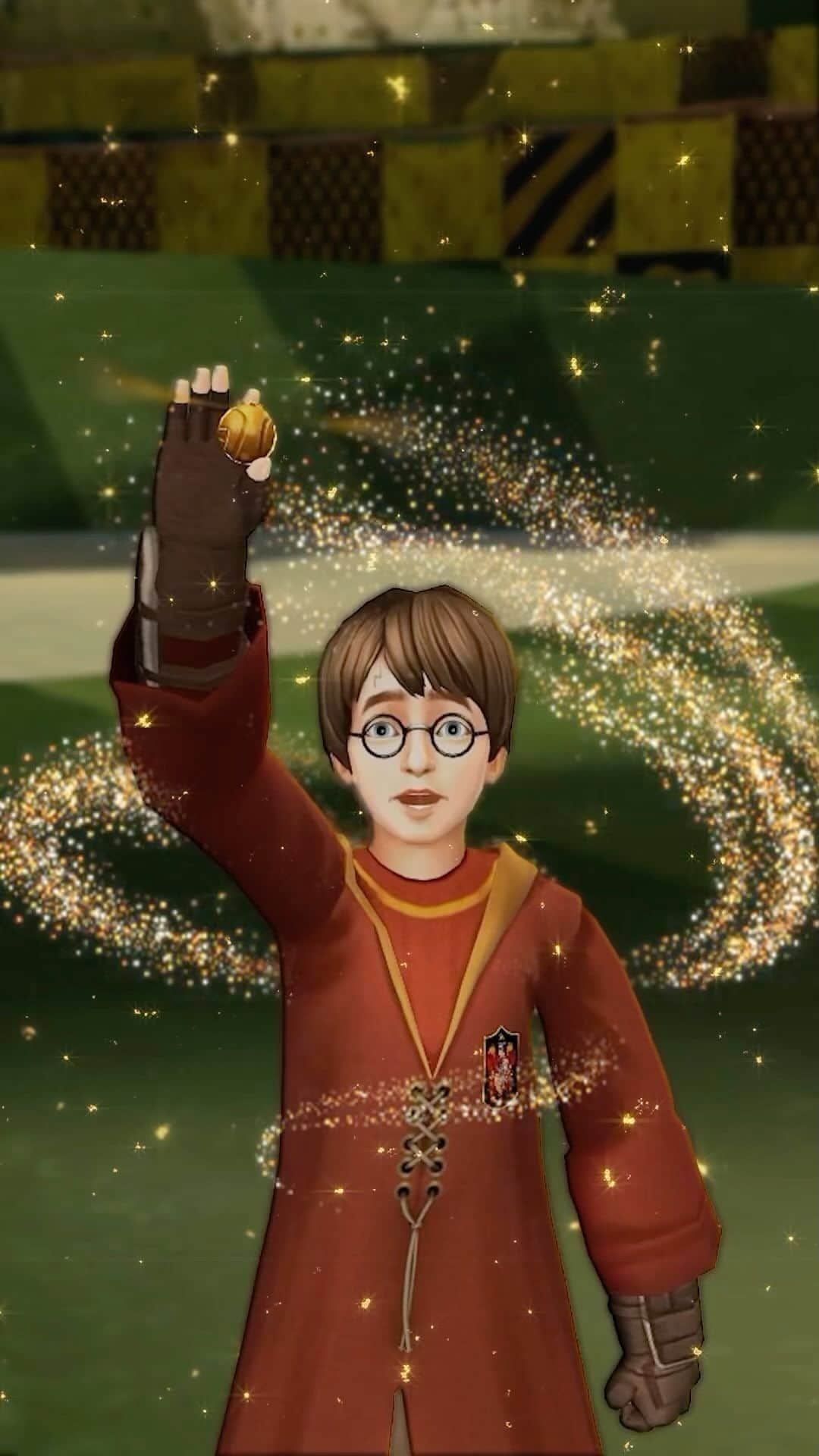 ハリー・ポッターのインスタグラム：「Brooms at the ready 🧹 Investigate a new lead in the Quidditch world in ‘Forge Ahead,’ the next chapter of @hphogwartsmystery!」