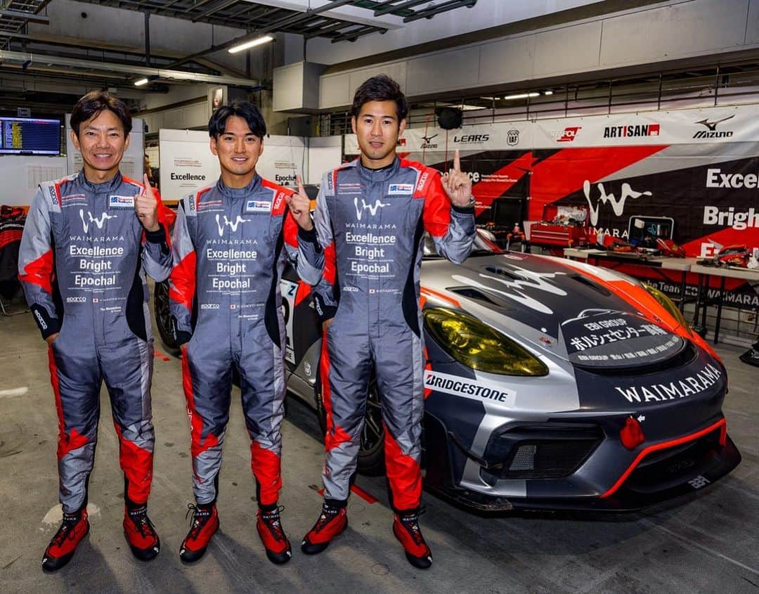 千代勝正のインスタグラム：「ＥＮＥＯＳ スーパー耐久シリーズ2023 Supported by BRIDGESTONE  第7戦 S耐ファイナル 富士4時間レース with フジニックフェス  ST-Zクラス　予選1位🥇  何かと不運の多かったTeam EBI WAIMARAMAも、最高の形で締めくくれるように、明日はチーム一丸で4時間レース頑張ります！  応援よろしくお願い致します📣」