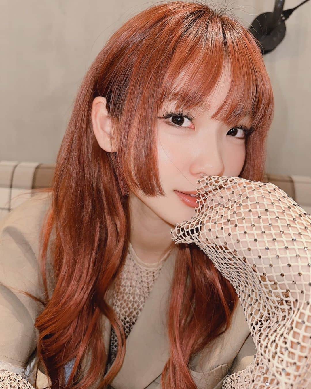 あみかのインスタグラム：「姫カット楽しんでる~」
