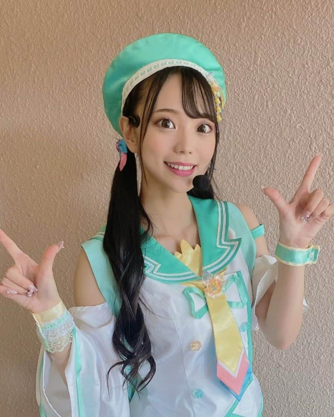 澤田美晴のインスタグラム：「11月11日は何の日だ？💚  そうです！！！！！！ 塩原八弥ちゃんのお誕生日💚⭐︎！！ 塩原温泉また遊びに行きたいなぁ🤍🫧  あとこの衣装本当に手がこんでいて可愛すぎるからまた着たい🥹💚✨  八弥ちゃんのソロ曲もたくさん聞いてね⭐︎  #温泉むすめ #温むす #塩原温泉 #塩原八弥」