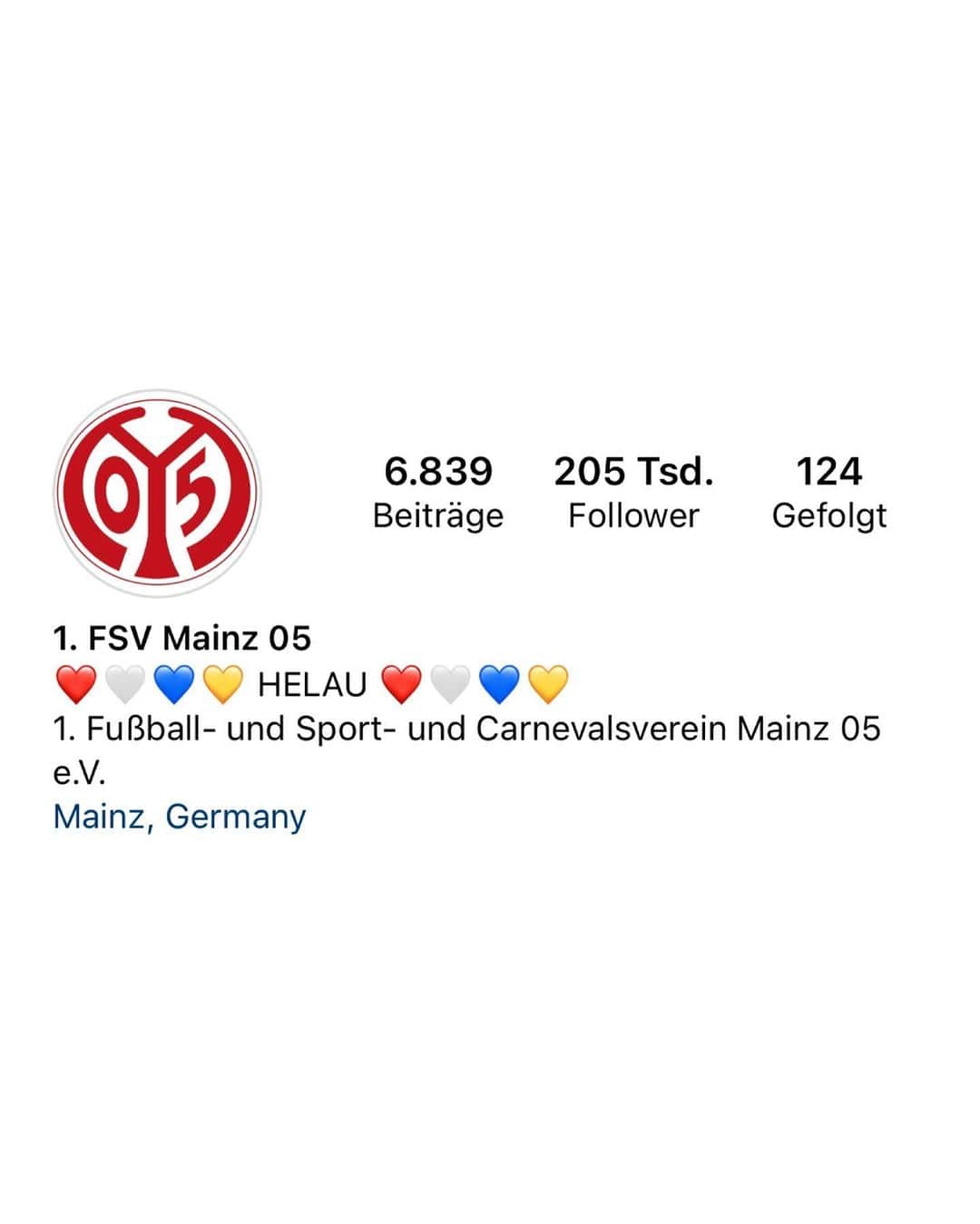 1.FSVマインツ05のインスタグラム：「HELAU, 05ER! ❤️🤍💙💛  Schönen 11.11. 🥳  🗓️Stadionsitzung vormerken! 🗓️ Am 27. oder 28.01. wollen wir wieder mit euch zusammen unsere Mainzer Stadionsitzung feiern.   #mainz05」