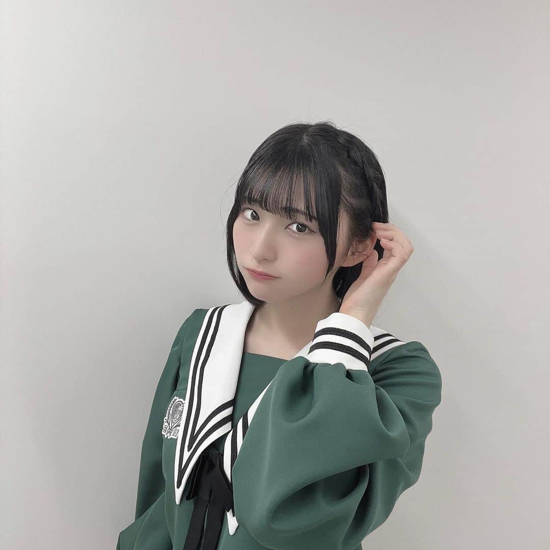 桜ひなののインスタグラム：「この瞬間を ⁡ ⁡ ⁡  #kawaii  #cute  #lovely  #セーラー服  #ボブ」