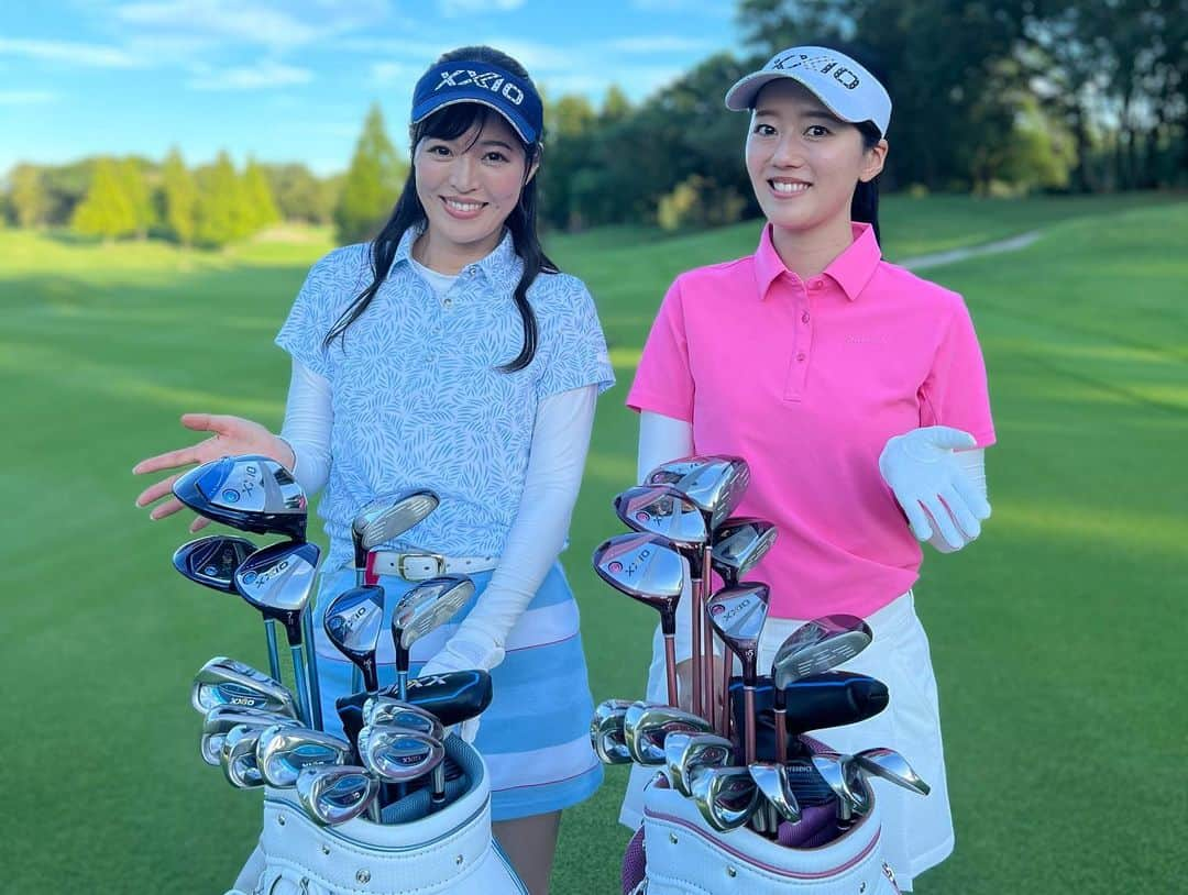 高橋としみさんのインスタグラム写真 - (高橋としみInstagram)「情報解禁✨ DUNLOP XXIO13 レディスPVに 古閑美保プロとななちゃんとご一緒しました✨  @dunlopgolf_official さんのYouTubeから 動画を見ることが出来ます✨✨  初めて打ったにもか変わらず、びっくりするほど ボールが上がって、音もすごくいい！！ ぜひ動画ご覧ください⛳️⛳️  ストーリーにURLも載せておきます🙋‍♀️  #xxio13#xxiogolf #ゴルフ#ゴルフ女子#ゼクシオ13#ゼクシオ13レディス #高橋としみ#ゴルフ好きと繋がりたい #golf#ダウンロップゴルフグラブ」11月11日 20時04分 - toshimi_1002