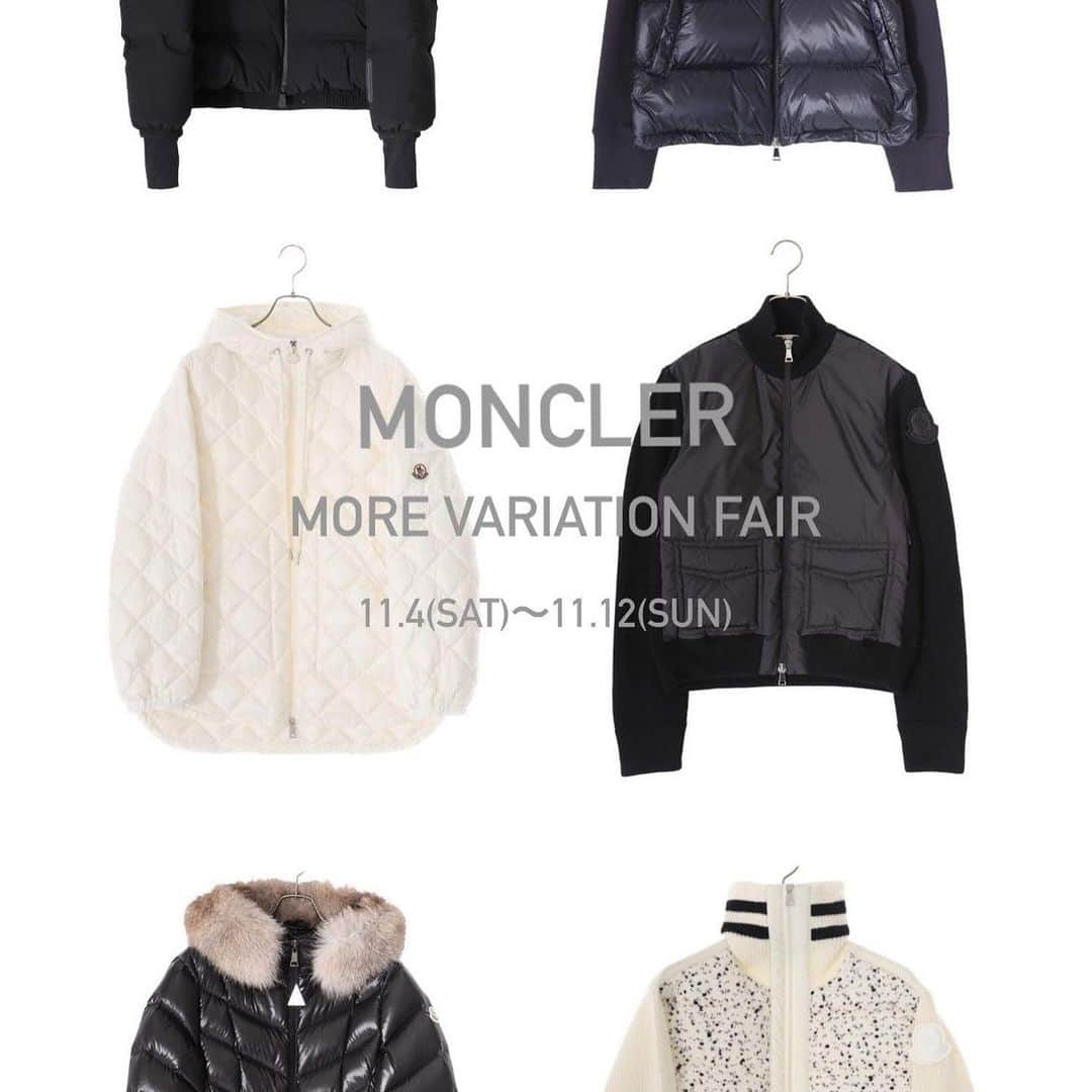 【ANN DE ARKのインスタグラム：「MONCLERモアバリエーションフェア 残すところあと1日です！！  フェア中のみお取り扱いのある商品もございますので、 この機会をお見逃しなく！  ⁡ ⁡ ⁡ 詳しくはオフィシャルサイト【ARKnets】にて。 ■商品や通信販売に関しまして ご不明な点がございましたらお気軽にお問い合わせください。 ———————————— オフィシャルサイトの在庫と店頭在庫は共有しております。 商品に関しましては、お気軽にコメントや店舗までお問い合わせください。 ⬇︎⬇︎⬇︎ @ann_de_ark  @arknets_official ⁡ #fashion #栃木 #宇都宮 #ショップ #セレクトショップ　#arknets #anndeark #moncler  -———————————」