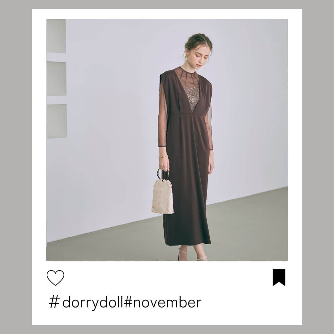 Dorry Dollのインスタグラム：「【 82675 】  チュールトップス2pieceドレス Tulle Tops 2piece Dress  WEB限定　/　S　M　 brown　charcoal　black　blue　  お呼ばれドレスを選ぶならDorryDollで決まり🤍 みんなはどのドレスを選びますか？  2023.11  お呼ばれドレス気になると思った方。 DorryDollのドレスをもっと見たいと思ったアナタ。 ”いいね・保存・コメント”よろしくお願いします🌹  . ・ ・  #結婚式コーデ #結婚式ドレス #結婚式参列 #お呼ばれコーデ #お呼ばれスタイル #お呼ばれドレス #お呼ばれワンピ #フォーマルドレス #お食事会 #デートコーデ #ディナーコーデ #オケージョン #パーティードレス #ホカンス #新作ドレス #dorrydoll #ドリードール」