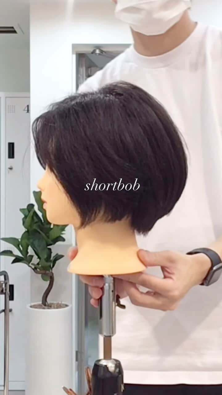 今泉孝記のインスタグラム：「#shortbob  #haircutvideo」