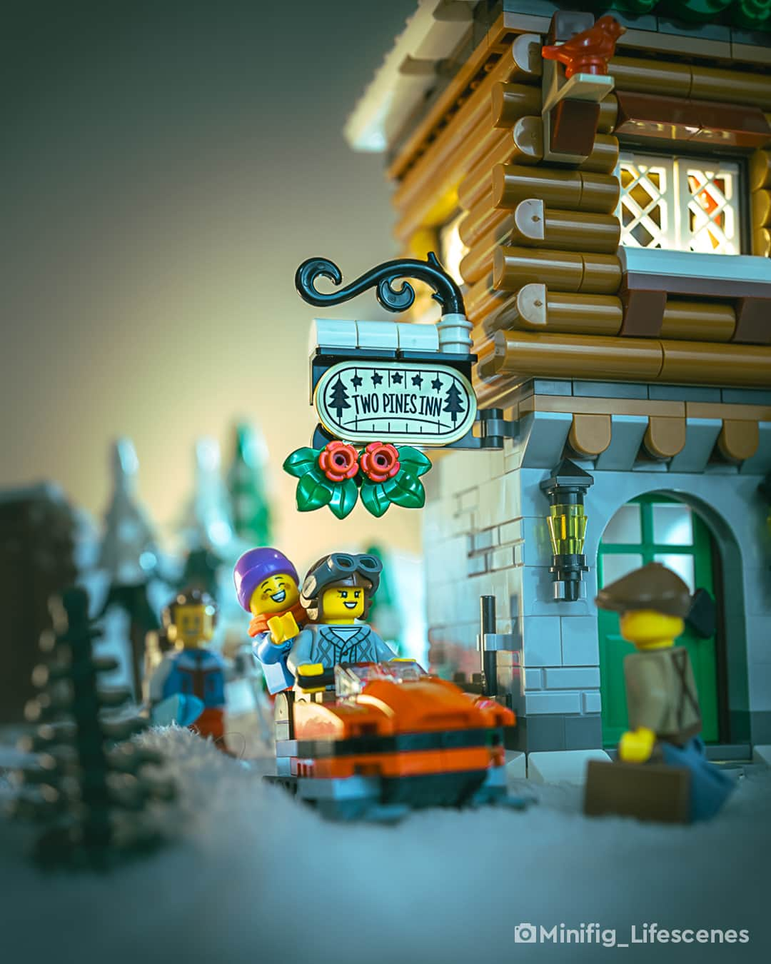 LEGOのインスタグラム：「Winter is coming...! Stock up on some festive coziness, courtesy of our incredible fan photographers. Can you spot any holiday traditions you share with your family?   📸 @Minifig_lifescenes and @sarouxbastoux from @Brickcentral   #LEGO #Winter #Festive」