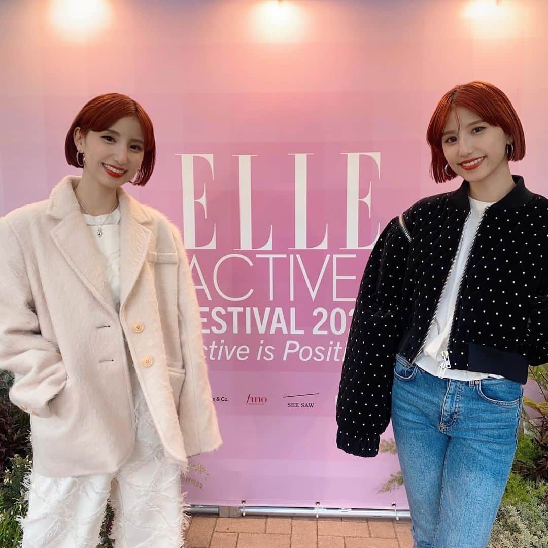 谷奥えり（えまえり）のインスタグラム：「ELLEのサステナビリティ・プロジェクト 「ELLE ACTIVE! 」が主催するイベント「エル アクティブ フェスティバル」に行ってきました🍃  今回お話を色々聞き今までこれはゴミだな。と思っていた物が少し工夫をするだけで再利用が出来たり誰かの役に立ったり 使い方が本当に様々で沢山学べる事だらけでした。  ネットからの情報やSNSとかの情報では無く 久しぶりに対面でこうやってリアルなお話を聞くとやっぱり その方からのエネルギー🔥を感じるし １つ１つの言葉が凄く響きました。  今回をきっかけに少しずつ意識的に サスティナブルな行動をして行こうと思ってます🍃 #elle_active2023」