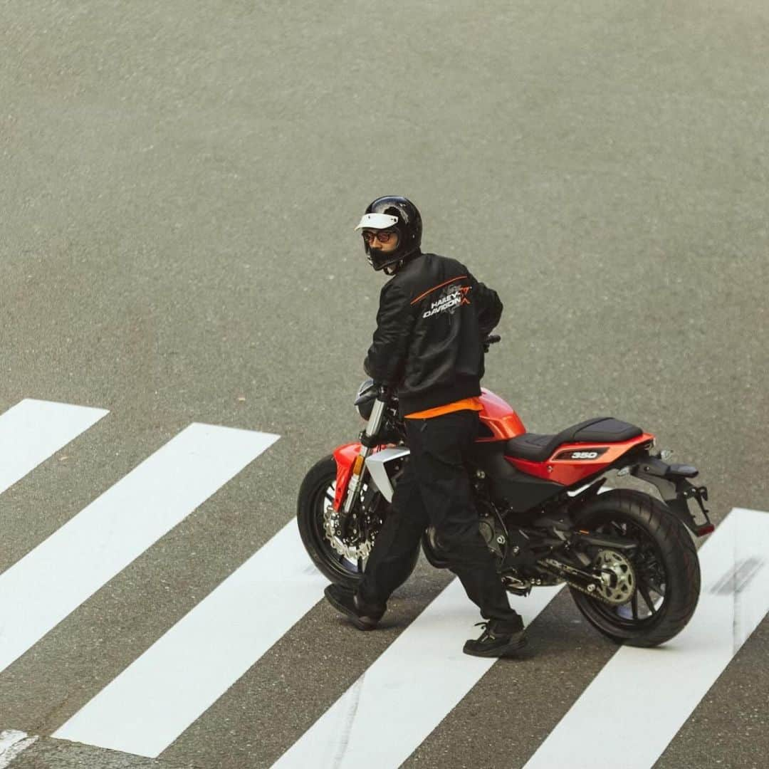 マテウスのインスタグラム：「harley davidson ✖️ Shibuya ✖️me🕺🏻」