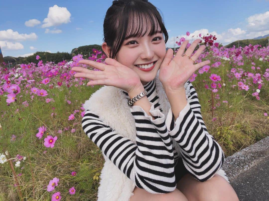 悠花さんのインスタグラム写真 - (悠花Instagram)「コスモス畑♡綺麗だった〜💐☀️」11月11日 21時10分 - haruka_217_