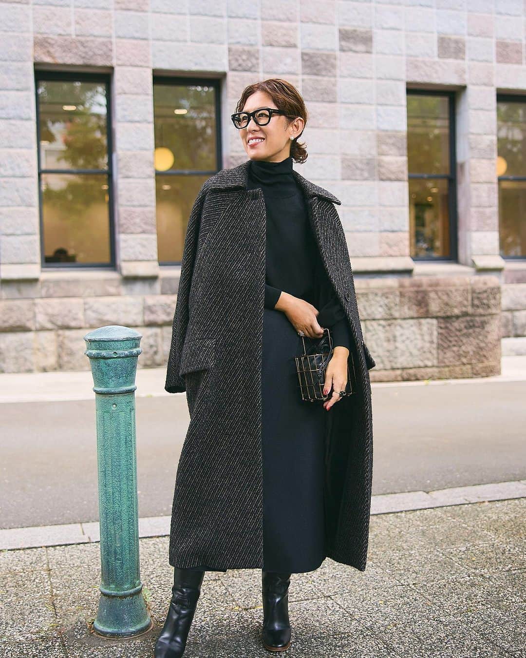 1er_Arrondissementのインスタグラム：「2023AW Collaboration Items NAOKO OKUSA × 1er Arrondissement MELTON WRAP SKIRT 上質なウールの圧縮メルトン素材で、ハリと艶のある美しい表面感を演出  #1erarrondissement #プルミエアロンディスモン」