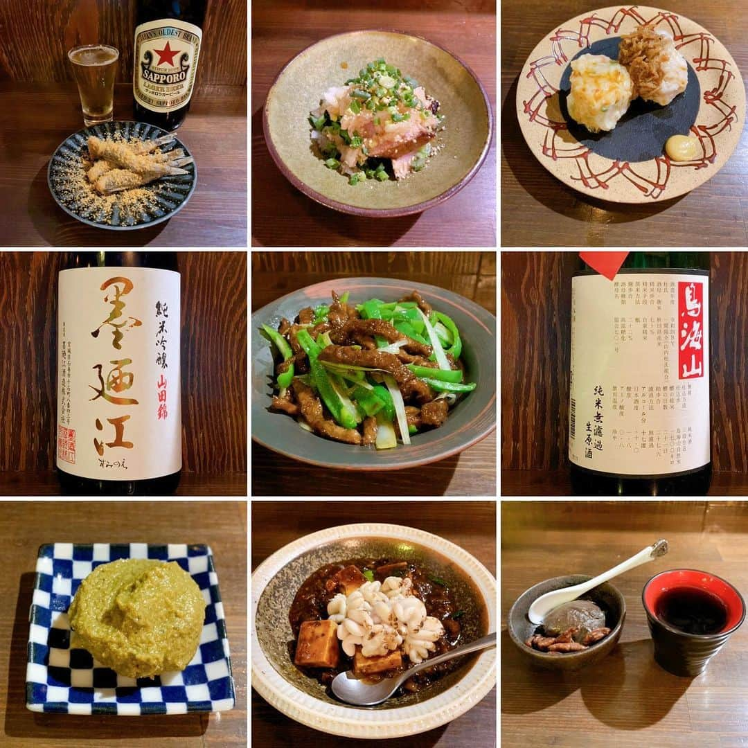 くろさんのインスタグラム写真 - (くろInstagram)「和風中華と美味しい日本酒が呑めるお店OZ  はじめて気まぐれコースを頼んでみたらコスパよく旨々堪能させていただきました😋  ①青椒肉絲の牛肉Version 湯気撮ろうと動画イマイチw ②ゲロ旨な蟹玉 最後にごはん投入しました🍚 白子マーボーとかも辛旨っ♪  で、デザートのジェラートが最＆高でしたっ ◡̈  #お通しから最高 #メヒカリ唐揚げ #気まぐれコース #御節料理予約受付中 # #日本酒と和風中華OZ #奥沢OZ #OZ奥沢 #奥沢中華 #町中華ならぬ変態中華 #変態中華 #日本酒と和風中華 #奥沢日本酒 #奥沢居酒屋 #自由が丘居酒屋 #奥沢グルメ #奥沢ディナー #自由が丘グルメ #自由が丘ディナー #赤星が飲める店 #美味しい日本酒が飲める店 #日本酒好きな人と繋がりたい #くろ呑み喰い #自由が丘飲食店徘徊中」11月11日 21時48分 - m6bmw