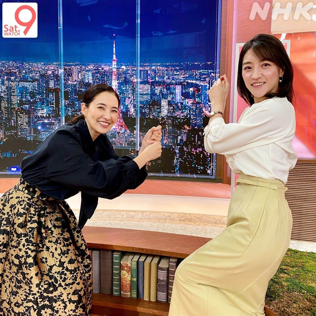 NHK「ニュースウオッチ９」さんのインスタグラム写真 - (NHK「ニュースウオッチ９」Instagram)「今週もありがとうございました ゲストの #浜島直子 さんと📸  11月11日の #サタデーウオッチ9   ✅大谷選手の争奪戦スタート！ ✅おもちゃ誤飲で腸に穴も… ✅シャンシャンはいま ✅プラネタリウムが進化！  などをお伝えしました」11月11日 22時12分 - nhk_nw9