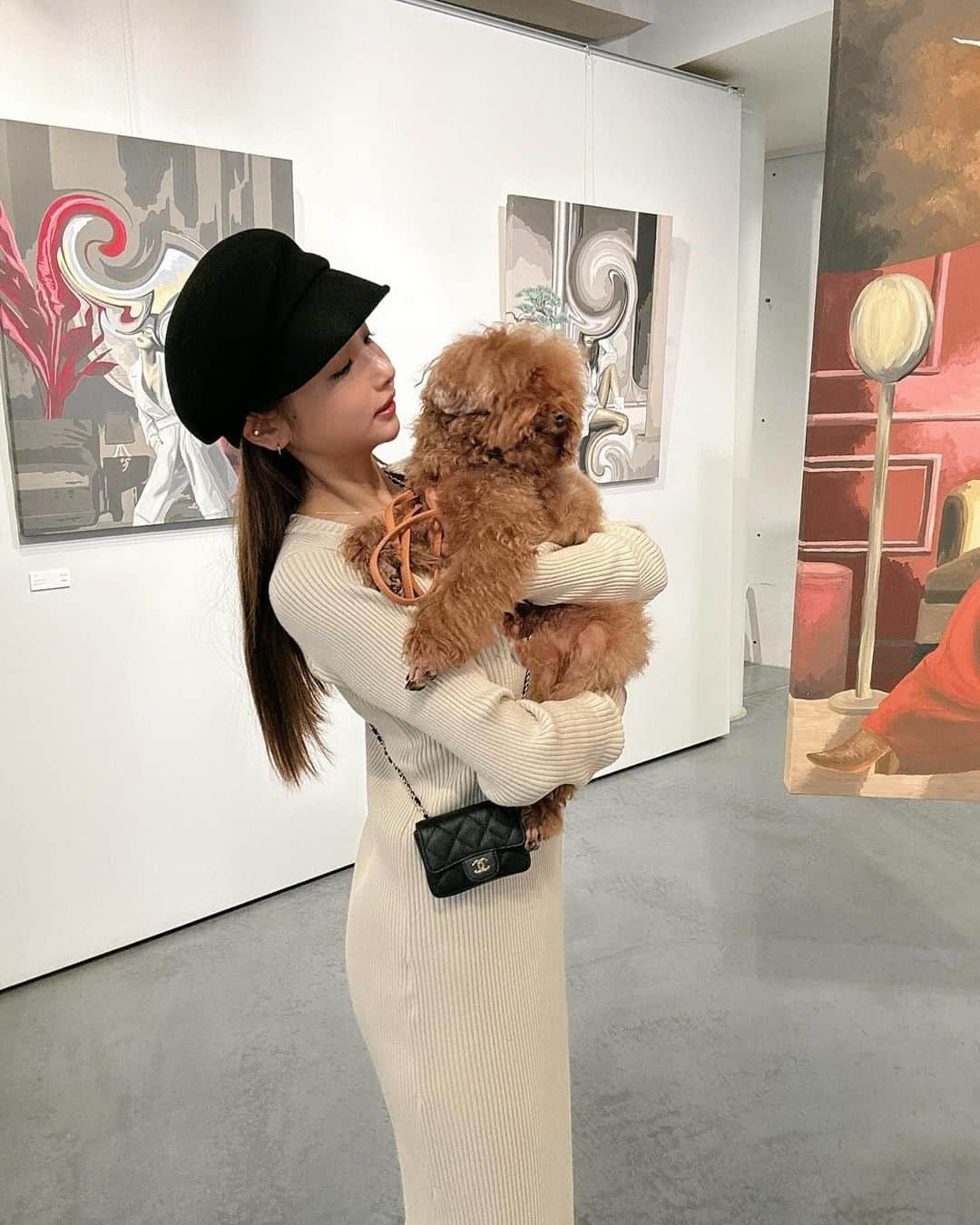 Rinaのインスタグラム：「art🐶🍃」
