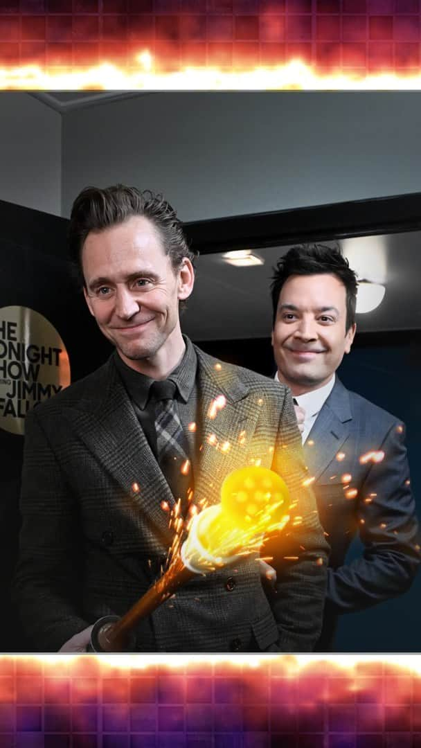 ジミー・ファロンのインスタグラム：「The God of Mischief is up to his old tricks again. @twhiddleston #Loki #FallonTonight」