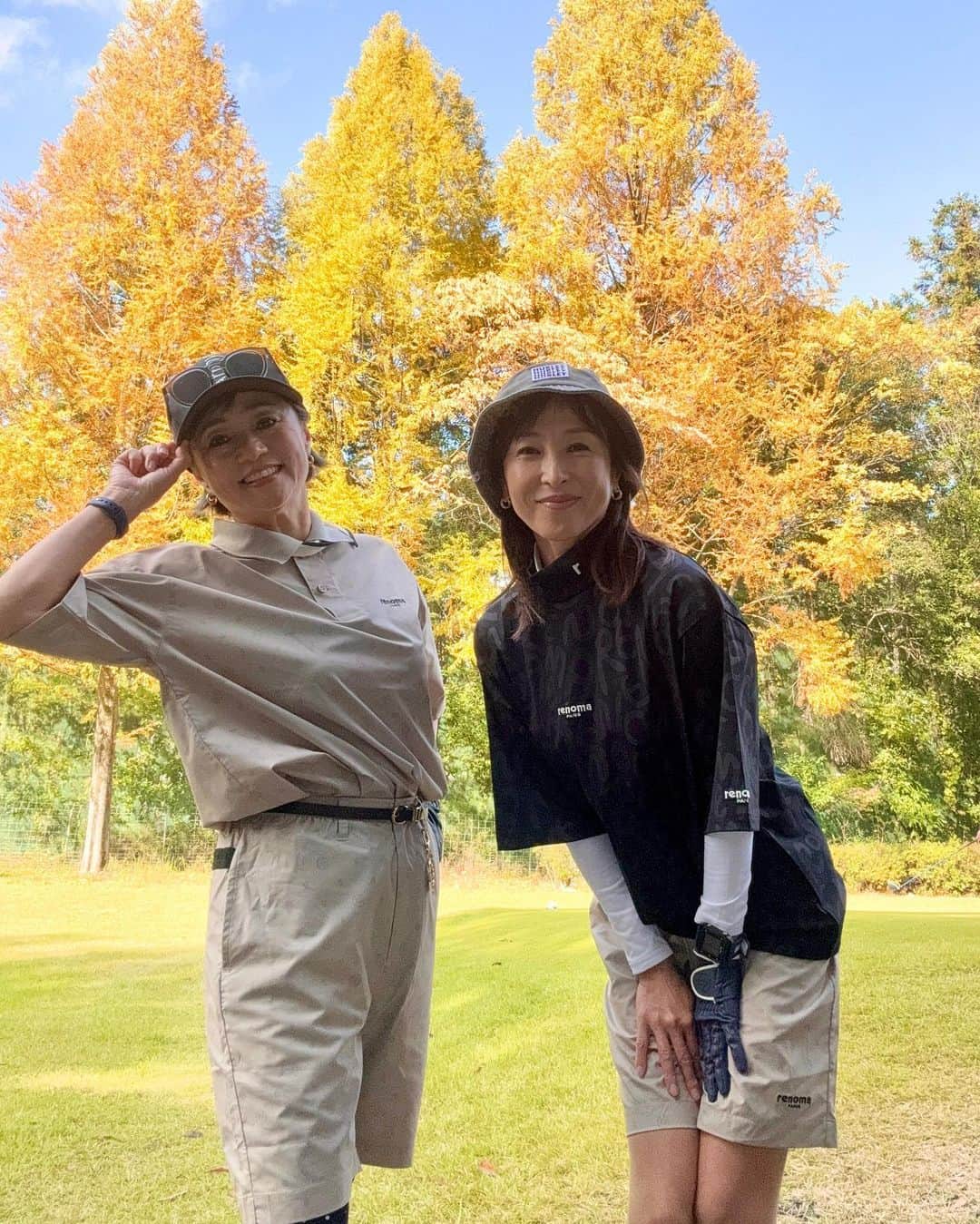 かとうれいこさんのインスタグラム写真 - (かとうれいこInstagram)「志穂さんとお揃いのレノマゴルフを着て〜  はじめましてのゆかちんまると  楽しいゴルフ⛳️  2人ともほんと面白くて笑いすぎましたー😆  私も面白くなりたいー  林さんありがとうございました。 @shihohashimoto3  @yukachinmaru_golf  @renoma_golf_jp  #帽子  @hurley_jp   #ゴルフ #秋 #ボーイッシュコーデ」11月11日 23時09分 - katoreiko_official