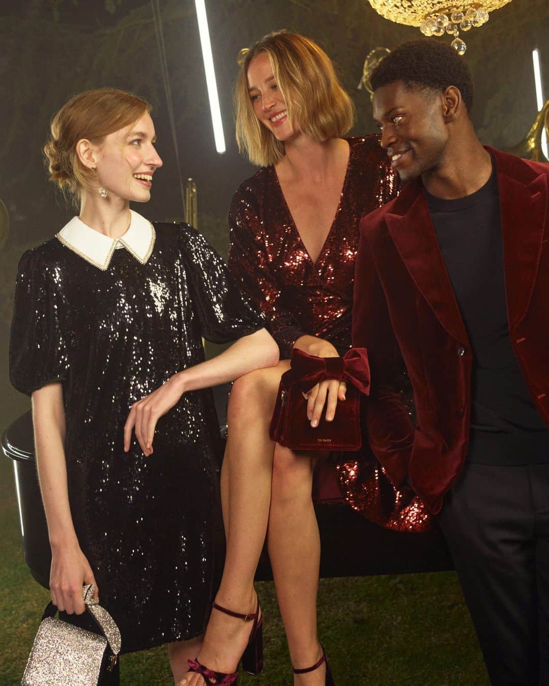 Ted Bakerのインスタグラム：「This season's celebrations in the most sought-after sequins. #TedBaker #AGrandGoodTime」