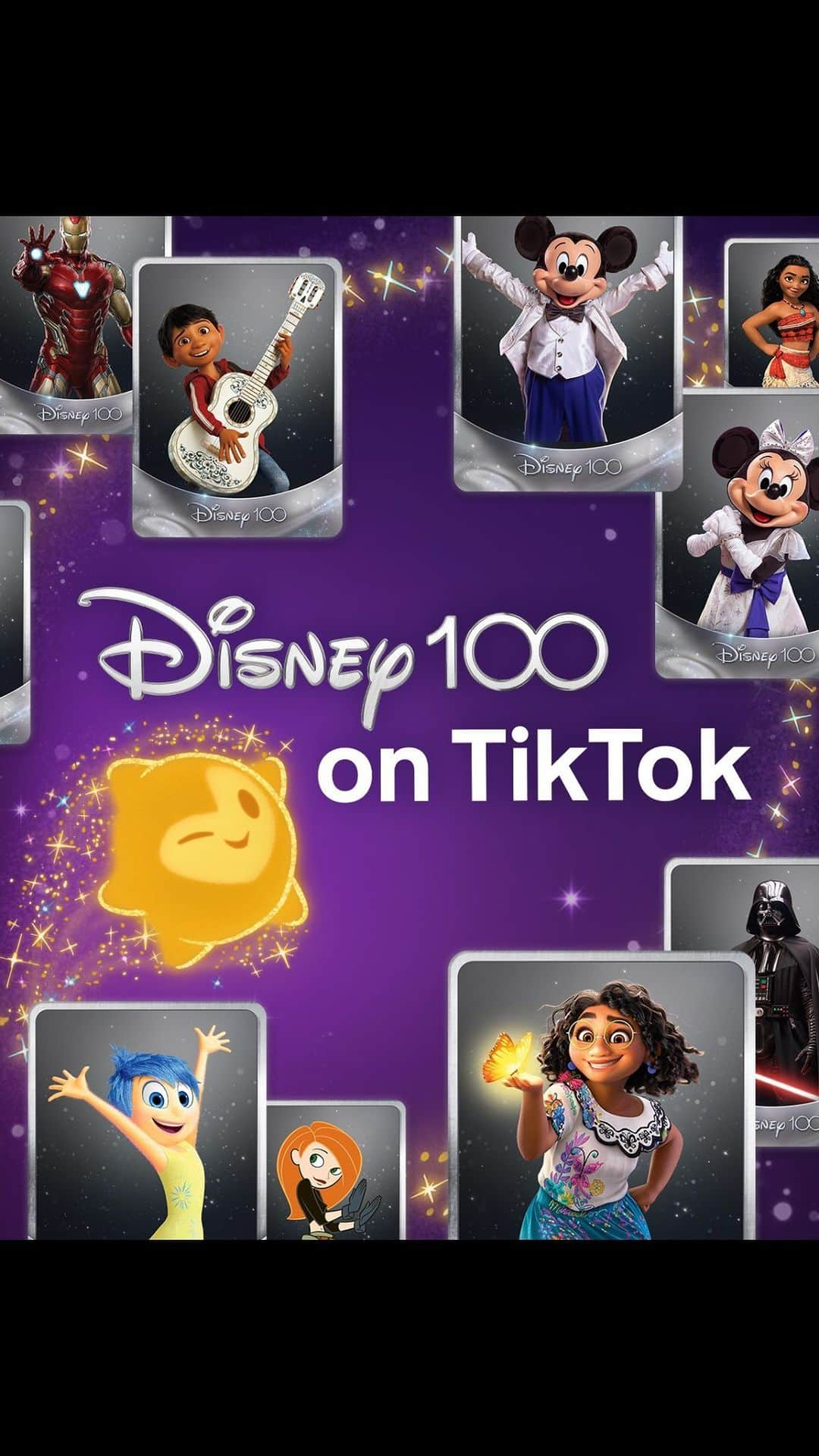 Disney Channelのインスタグラム：「Disney100 on @tiktok is a wish come true! 100 years of stories, magic, and memories in one special experience — link in our bio!」