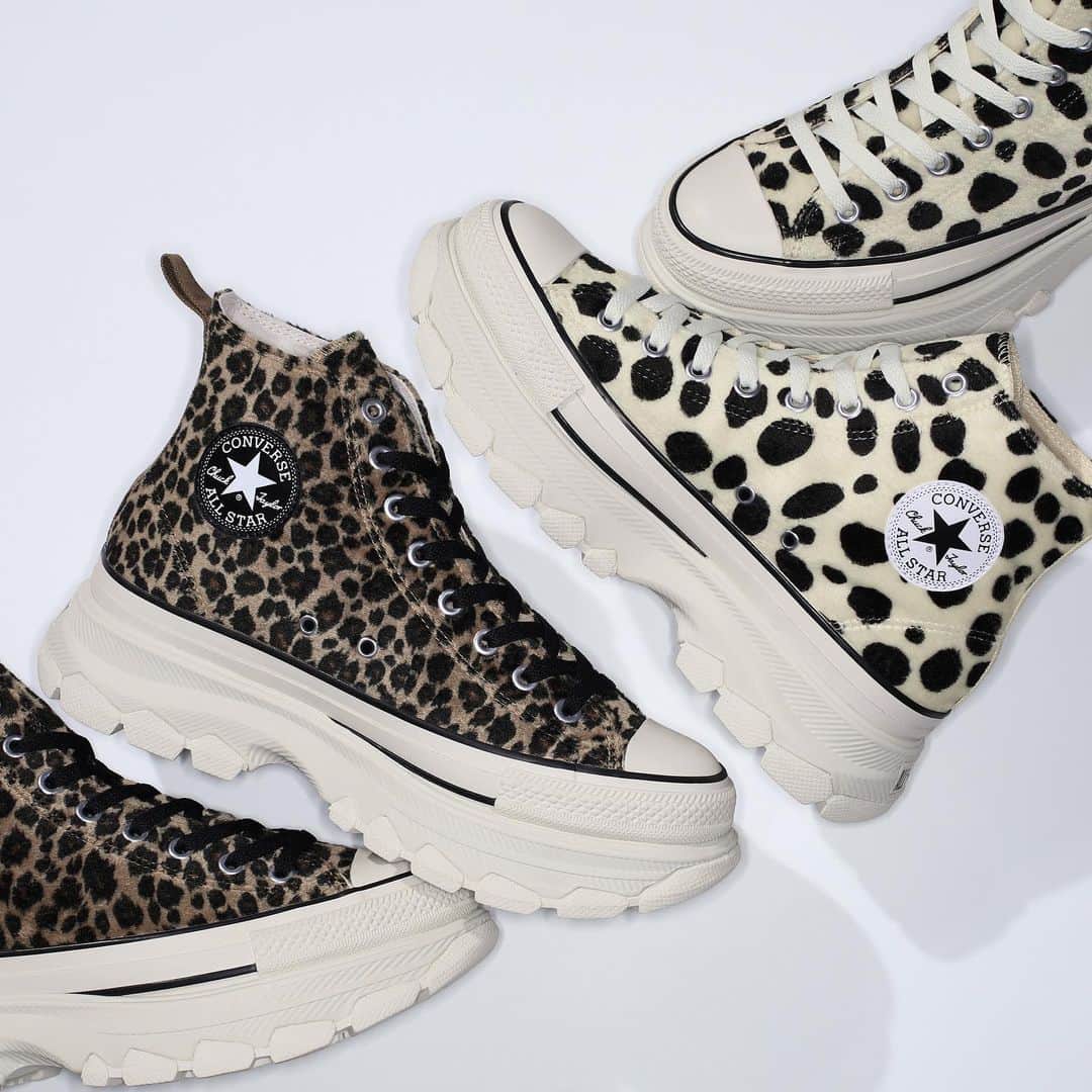KICKS LAB. [ Tokyo/Japan ]のインスタグラム：「CONVERSE l ALL STAR (R) TREKWAVE ANIMALFUR HI "LEOPARD" "DALMATIAN" l Available on the November 17th in Store and Online Store. #KICKSLAB #キックスラボ」