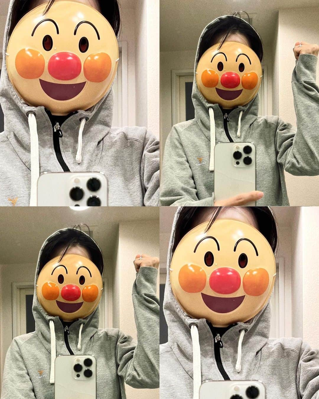 奈津子さんのインスタグラム写真 - (奈津子Instagram)「出店でアンパンマンのお面を買おうとしたら「千円です」と言われド肝を抜かれる…この薄いプレートにキャラクターの加工を施したものがおしゃれランチと同じ価格。躊躇したものの、、傍で目を輝かせている息子の手前、あとに引けず購入…。しかしこのお面が凄かった。  子が歯を磨かない時、食事を嫌がるとき。お風呂を拒否するとき、サッとお面をつけて「一緒にやろうよ」と促すだけで…まるでスイッチを押されたように言うことを聞いてくれるのです…😭高価だなんて思って大変申し訳ございませんでした…  一度、お面を付けている過程を見られたときには「知らなかった!!!」と叫ばれて焦りました。が、どうやら【ママがアンパンマンにもなれる、ということを知らなかった】という意味だった様子。純度1億%の感性に目頭が熱くなりました。そう、ママは時々ヒーローにもなれるのよ。そこは本当。  #家電 #家電好き #家電女優 #奈津子 #母ちゃん業務 #育児 #育児あるある なのか？ #男の子 #男の子育児 #アンパンマン #イヤイヤ期  #我が家ではアンパンマンさまと呼んでいる」11月12日 11時40分 - natsuko_kaden