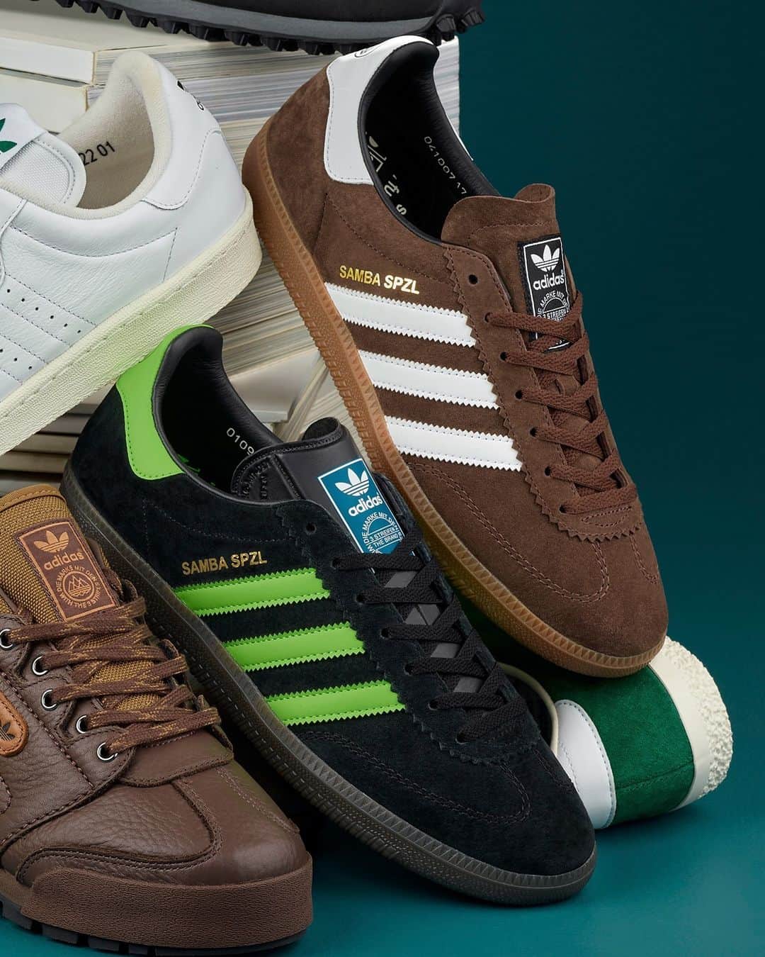 Sneaker Newsのインスタグラム：「More specialty adidas Sambas coming your way! The popular style is part of the upcoming Spezial collection for Winter 2023; tap the link in our bio for a closer look at the full collection.」