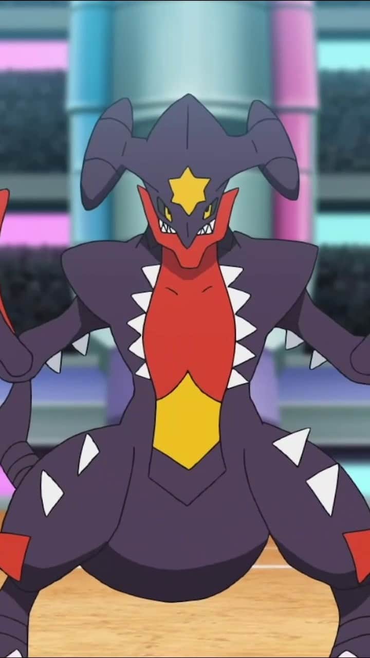 Pokémonのインスタグラム：「Don’t mess with Mega Garchomp—the Mach Pokémon has been known to carve its opponents up with the scythes on both arms! 😲」
