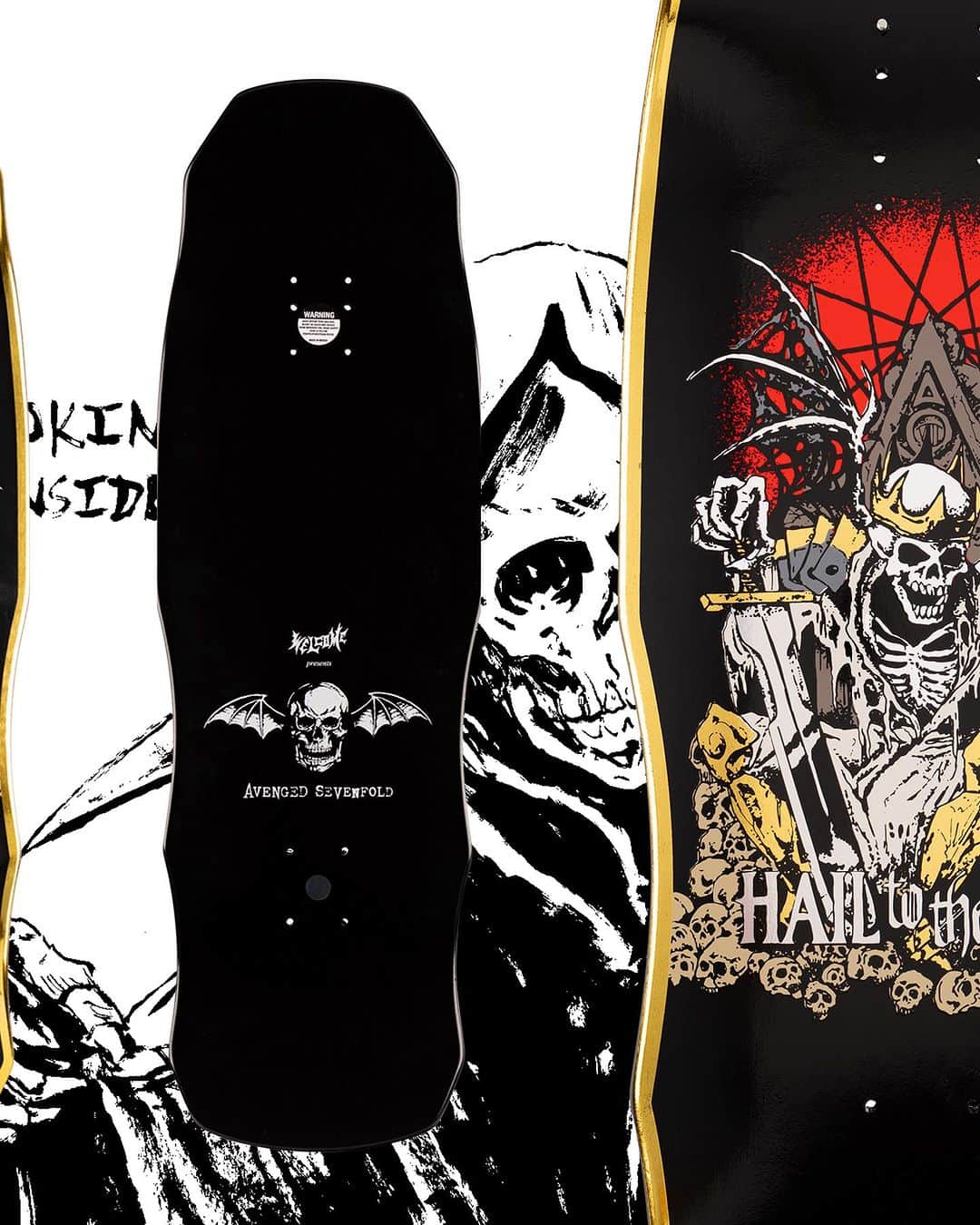 アヴェンジド・セヴンフォールドさんのインスタグラム写真 - (アヴェンジド・セヴンフォールドInstagram)「Our custom LIBAD, Hail to the King, and Deathbat skate decks are also available at @zumiez [in-store and online]. Check out @welcomeskateboards latest post for an additional list of retailers.」11月12日 5時32分 - avengedsevenfold