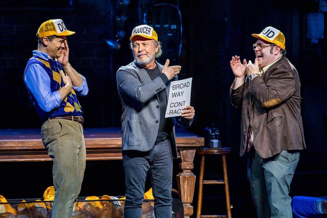 のインスタグラム：「A nicer man you would be hard pressed to find. Thank you, Billy Crystal for making our Broadway dreams come true last night at Gutenberg! You and Janice are welcome in Schlimmer any time!!!」
