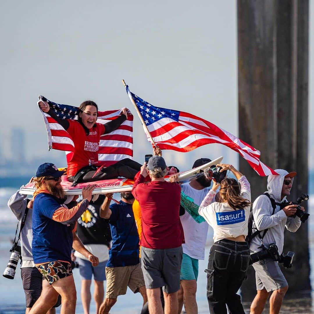 アラナ・ニコルズさんのインスタグラム写真 - (アラナ・ニコルズInstagram)「2023 World Adaptive Surfing Womens Sit division Champion!!!  No words, just some BIG ol feelings🥹  Thank you @isasurfing  Thank you @teamtoyota  Thank you @macskiusawaveski  Thank you @salesforce  Thank you @handsonconcepts  Thank you @seanbrody  Thank you @usasurfing  Thank you @smithoptics  Thank you @hi5sfoundation  Thank you @surfcityusa  And thank you @roytuscany for your support.   #worldchampion #parasurfing #adaptivesurfing #teamtoyota #shred #surf #waveski」11月12日 9時35分 - alanathejane