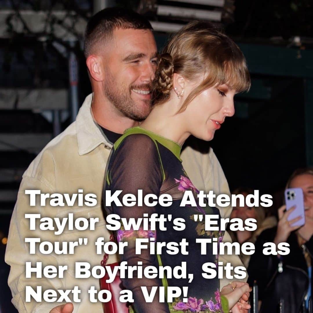 Just Jaredさんのインスタグラム写真 - (Just JaredInstagram)「Travis Kelce has officially made it to Taylor Swift’s first #ErasTour performance since they started dating. Learn more about the show and who he is sitting next to at the LINK IN BIO! #TaylorSwift #TravisKelce Photo: Backgrid」11月12日 9時39分 - justjared