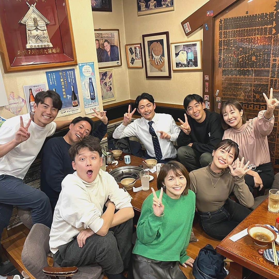 大吉洋平さんのインスタグラム写真 - (大吉洋平Instagram)「とある日の😋ちょっと早目の忘年会🍺  後輩みんな忙しいのにスケジュールが合いました😁野嶋もいました🙂海渡はお仕事でした😭福島くんはM1前で、ネタ合わせに集中したいとのことでした🥸藤玉尚太と辻はまた別で行きます🫶  #mbsアナウンサー」11月12日 10時22分 - yoheioyoshi0823