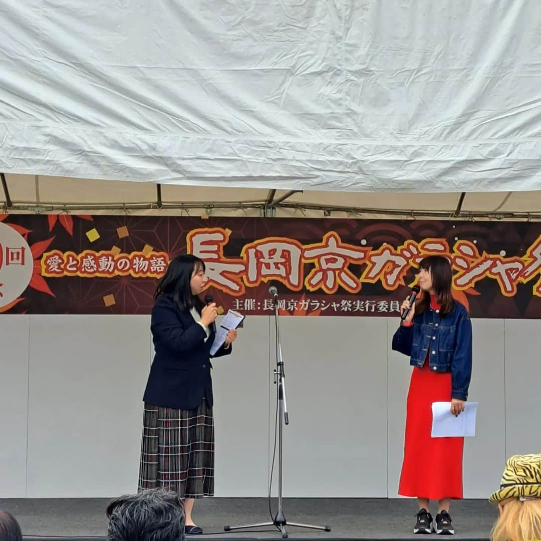 谷口キヨコのインスタグラム：「長岡京ガラシャ祭は今年で30回❕事務所の後輩正意ちゃんも司会してます‼️」