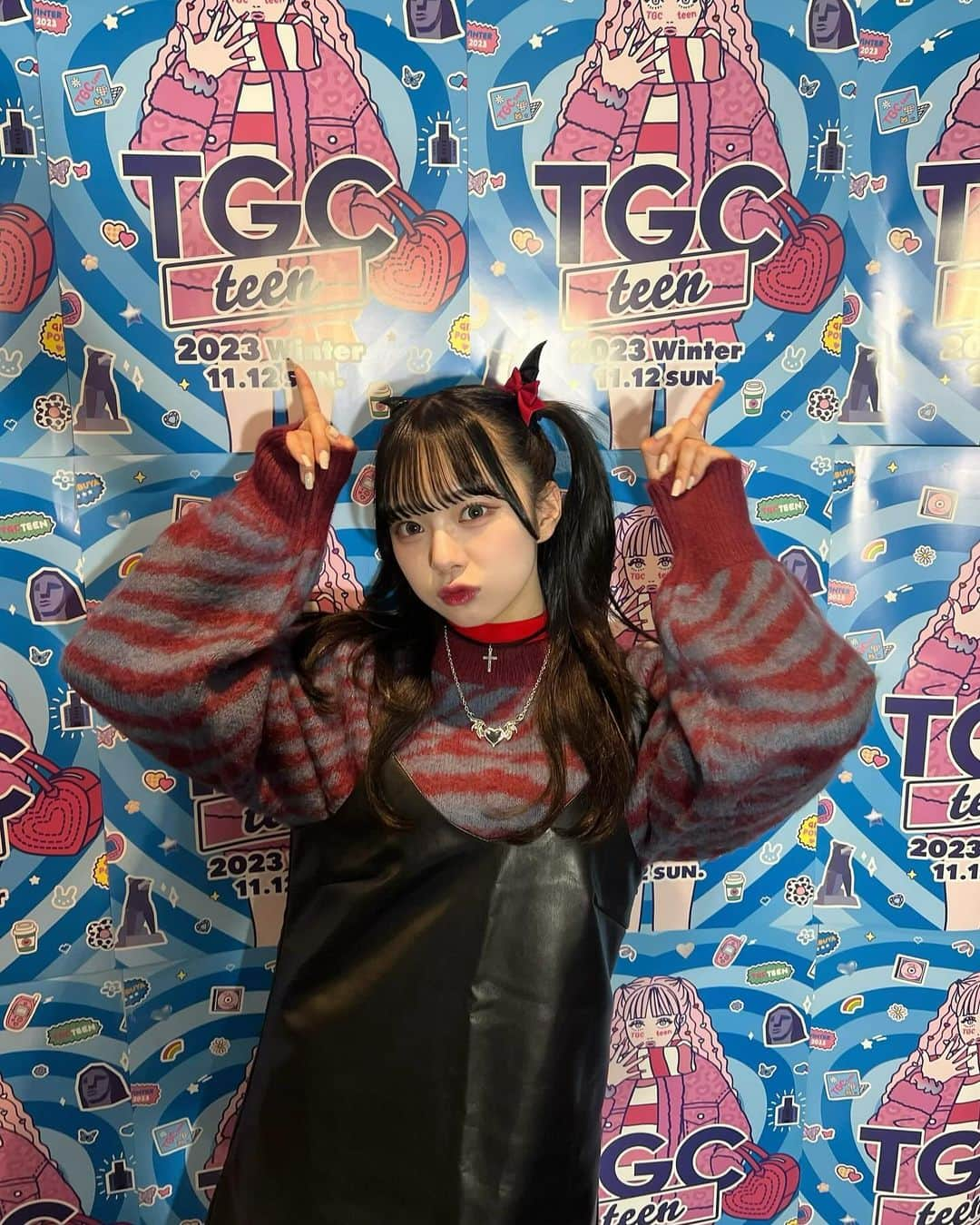 増田彩乃さんのインスタグラム写真 - (増田彩乃Instagram)「TGCteen 2023 Winter  会場へお越しくださった皆様〜！そして配信にて お見守りくださった皆様！有難うございました！  私は放課後演技派クラブ、Honey Cinnamonさん Simejiさんのステージに出演させて頂きました💭  小悪魔コンセプトのお洋服 !! 冬らしいモコモコ 可愛いすぎるお洋服 !! 着用させて頂けてとっても 幸せでした ♡ 本日は有難うございました！❄️♩  #TGC #TGCteen #東京ガールズコレクション  #みんなで作るTGCteen #honeycinnamon #simeji」11月12日 21時46分 - m_ayano26