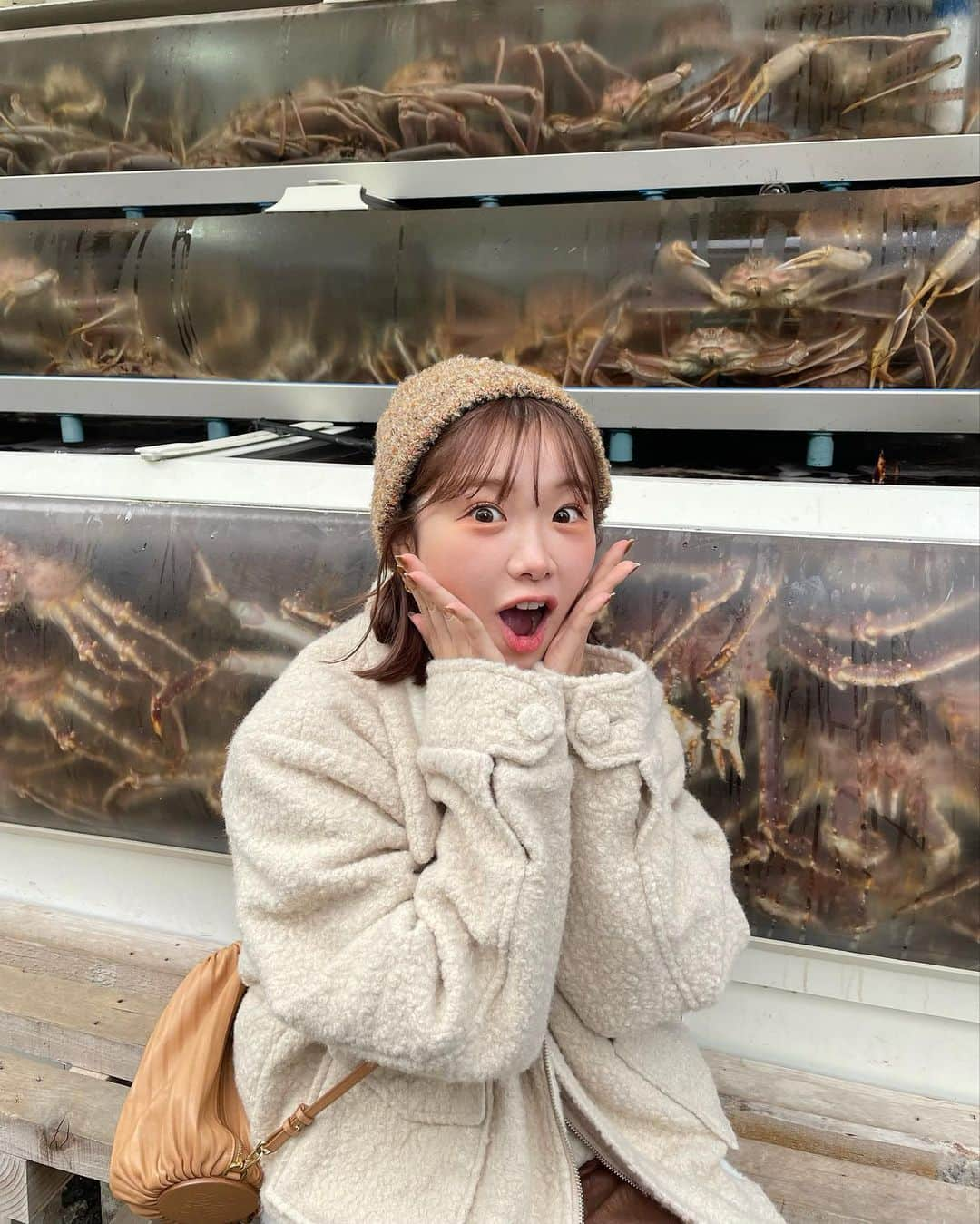 きりまるさんのインスタグラム写真 - (きりまるInstagram)「人生初 "釜山"〜🇰🇷 ずっと乗りたかったヘウンデの ブルーラインパークにある スカイカプセルに乗れたよ〜〜🚃♡  これは人生に残る思い出！ ってくらい めちゃくちゃ綺麗でした🥲🫶🏻♡  みんなも釜山に旅行いったら ぜひ乗ってみてほしい〜！🚃 30分ゆったり〜な時間を過ごしたよっ  あと、キジャンで食べた カニがめちゃくちゃ美味しかった🦀 （背景がすげえですけど 美味しかったです）  初釜山、大満喫です！🫶🏻  #釜山#プサン#ヘウンデ#スカイカプセル#海雲台#韓国#韓国旅行#釜山旅行#釜山観光#韓国観光#海雲台ブルーラインパーク#キジャン#キジャン市場#カニ#ヘウンデカフェ#海雲台カフェ#釜山カフェ  . .」11月12日 20時21分 - kirimaruuu