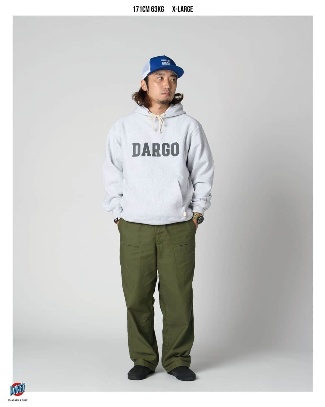 DARGO T-shirt &Sign Artさんのインスタグラム写真 - (DARGO T-shirt &Sign ArtInstagram)「実店舗にて絶賛ご予約受付中です 　 　 サイズサンプルは上下ともに各サイズ ご用意しておりますので着用感がご心配なお客様は是非直接ご覧ください！ 　 　 単品でも、セットアップでも、どちらでもお選びいただけます（詳細や決済方法は下記にて↓） 　 　 ＜実店舗サイズサンプル一覧＞ パーカー / M, L, XL, XXL スウェットパンツ / M, L, XL 　 　 【DARGO】 Military Logo 12onz Heavy Weight Hoodie & Sweat Pants 受注予約受付（実店舗限定） 　 期日：11/11(土), 12(日), 13(月) 12:00〜19:00 お受渡し予定日：11/30(木)以降 　 【サイズ】 Hoodie / M, L, XL, XXL Pants / M, L, XL 上下お好きなサイズをお選びいただけます！ 　 【プライス】 Hoodie / 11000yen(税込) Pants / 9900yen(税込) SET UP / 18700yen(税込) 　 　 ※要 事前決済！ 　 　 #dargojapan #dargo2023aw #sweathoodie #usafa #kumamotocity #kumamoto #ダーゴ #アメカジ #スウェットコーデ #スウェットスタイル #パーカー #パーカーコーデ #熊本 #熊本市 #熊本tシャツ」11月12日 21時26分 - dargo_japan