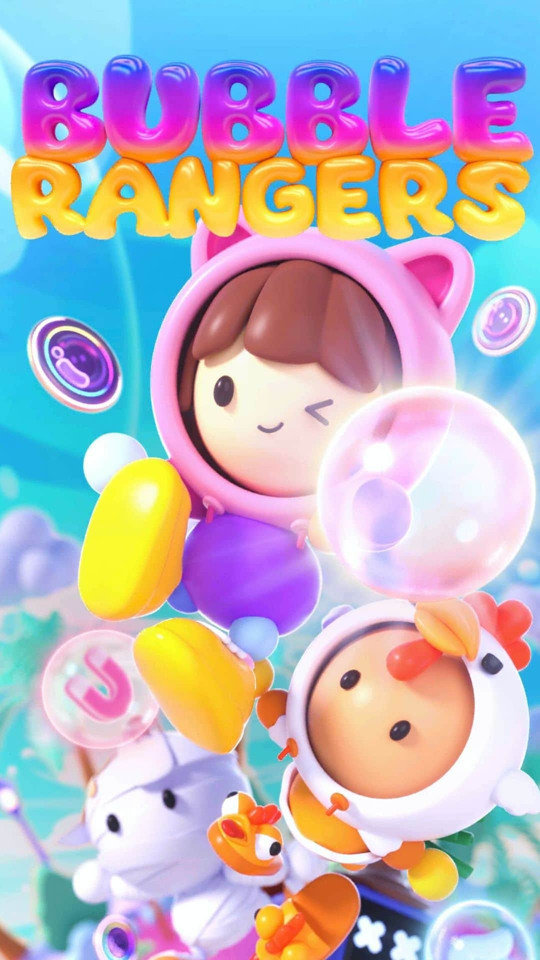 Bielのインスタグラム：「É só procurar por “Bubble Rangers” na sua loja de aplicativos e resolver o tédio desse domingo, família! 🤩🫧 Eu já desbloqueei 3 skins novas, 2 são raras! É MUITO viciante! 😍🔥 #BubbleRangers #ImaginaryOnes #Web3Gaming #Gaming」